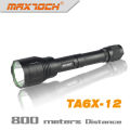Linterna de LED de largo alcance de Maxtoch TA6X-12 1000 lúmenes 18650